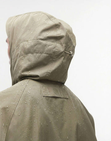 DESIGN stormMAX™ water resistant hooded track jacket khaki