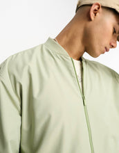 Load image into Gallery viewer, DESIGN oversized bomber jacket sage green