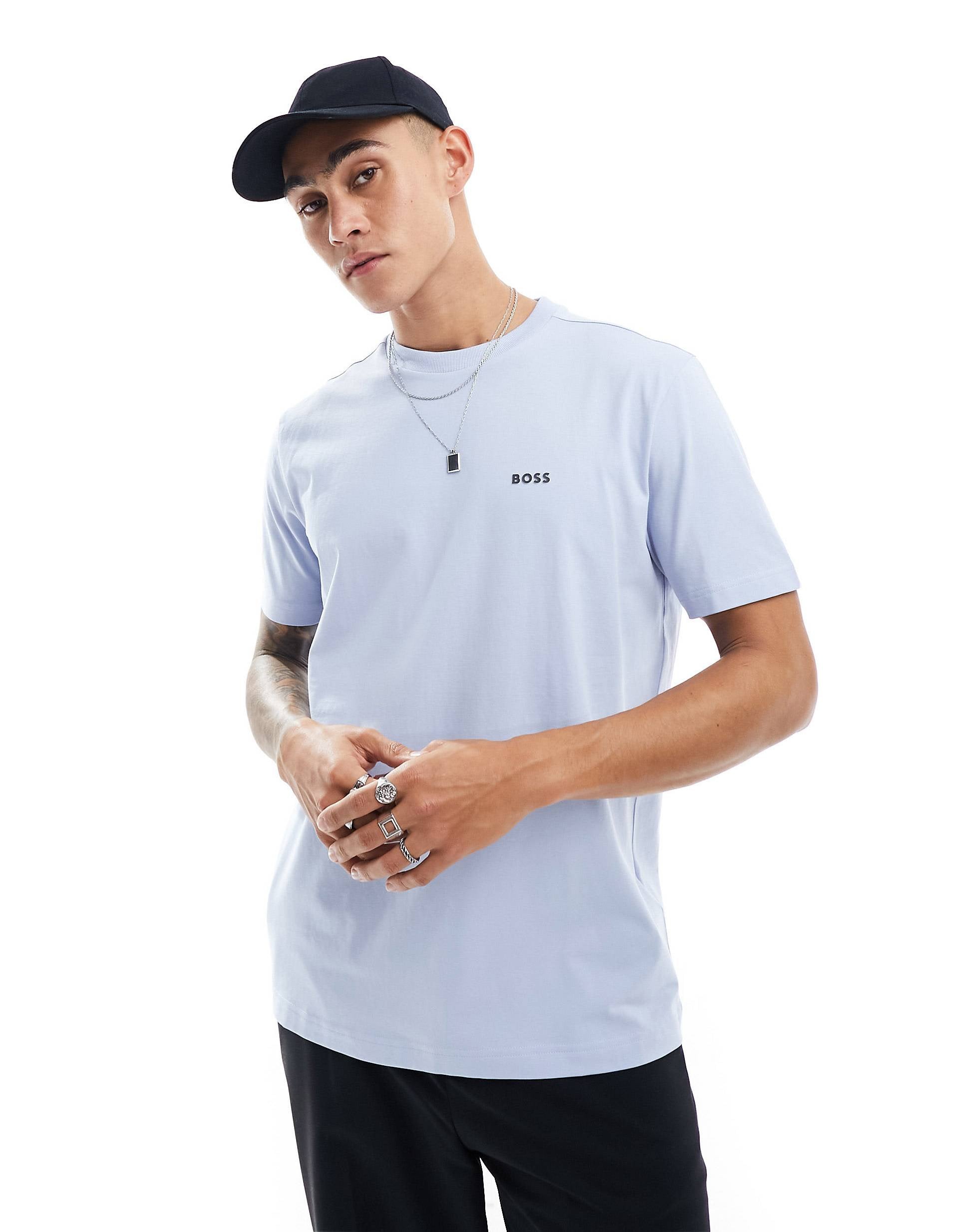 BOSS Green logo t-shirt purple