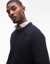 Load image into Gallery viewer, ARKET linen blend knitted sweater navy blue