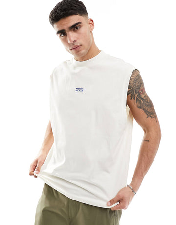 HUGO BLUE oversized tank white