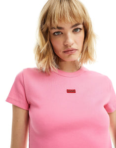 HUGO Deluisa 1 crop t-shirt pink