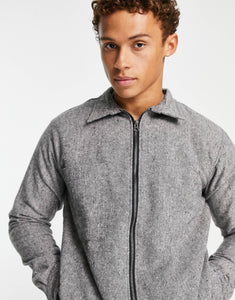 Selected Homme coach jacket grey