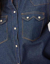 Load image into Gallery viewer, JJXX denim shirt dark blue