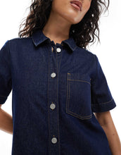 Load image into Gallery viewer, JJXX boxy denim mini dress dark blue