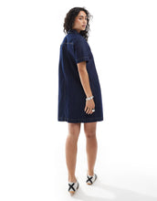 Load image into Gallery viewer, JJXX boxy denim mini dress dark blue