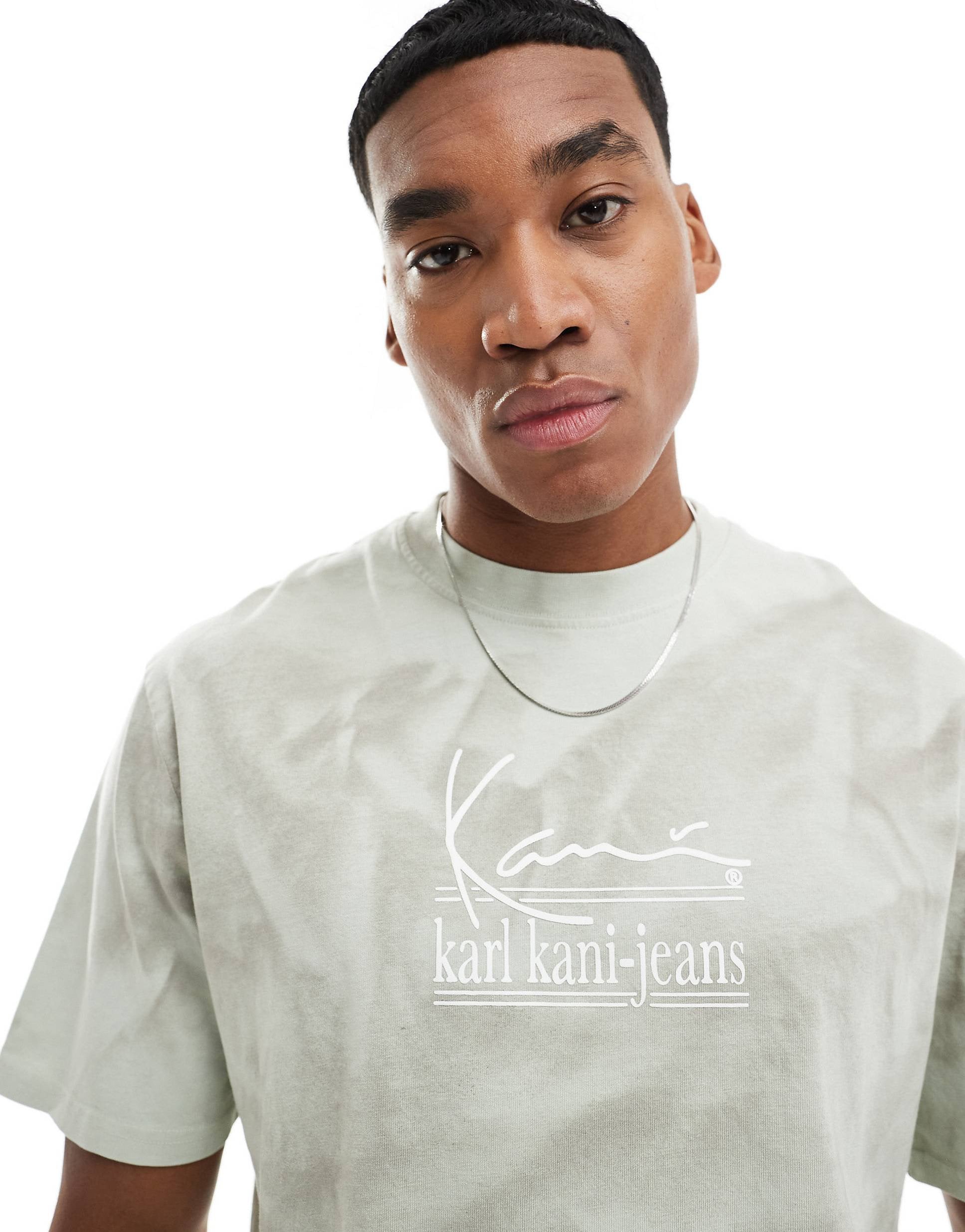 Karl Kani signature t-shirt khaki