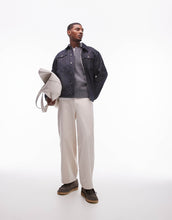 Load image into Gallery viewer, Topman premium relaxed fit jumper grey