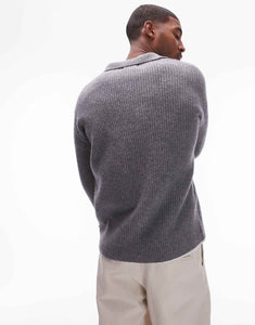 Topman premium relaxed fit jumper grey