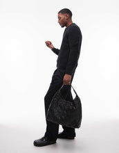 Load image into Gallery viewer, Mango knitted polo shirt black