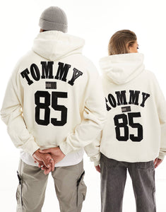 Tommy Jeans Remastered 1985 unisex hoodie white