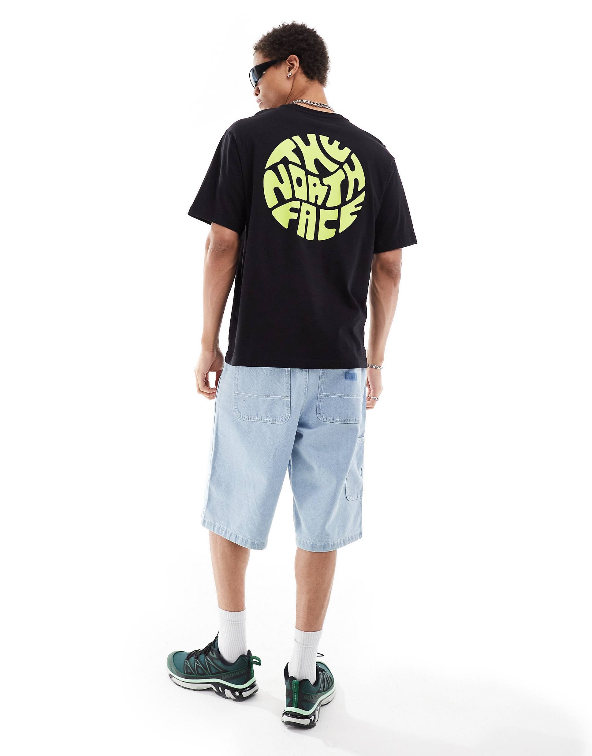The North Face circle t-shirt lime
