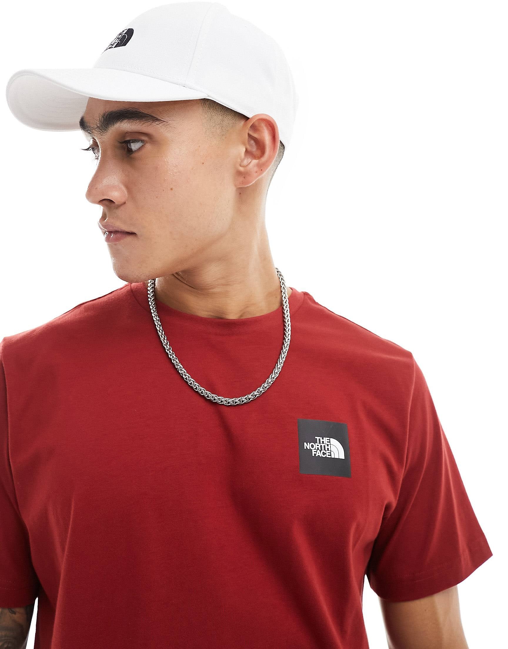 The North Face Coordinates backprint t-shirt dark red