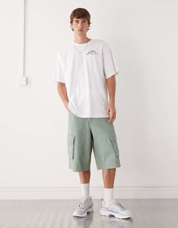 Karl Kani oversized t-shirt white back palm print