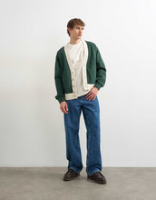 Load image into Gallery viewer, Topman classic fit retro cardigan dark green