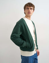Load image into Gallery viewer, Topman classic fit retro cardigan dark green