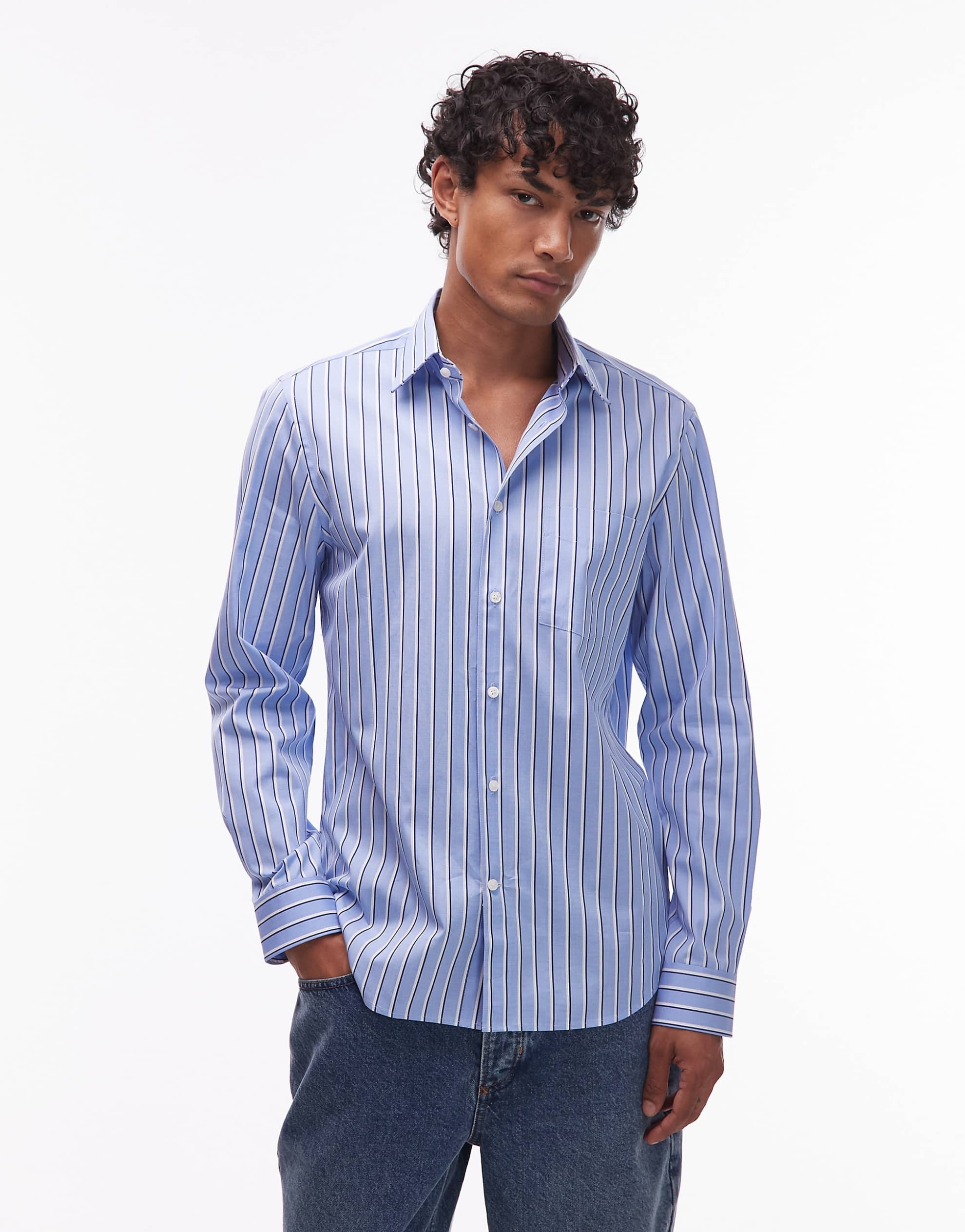 Tommy Hilfiger stripe shirt blue