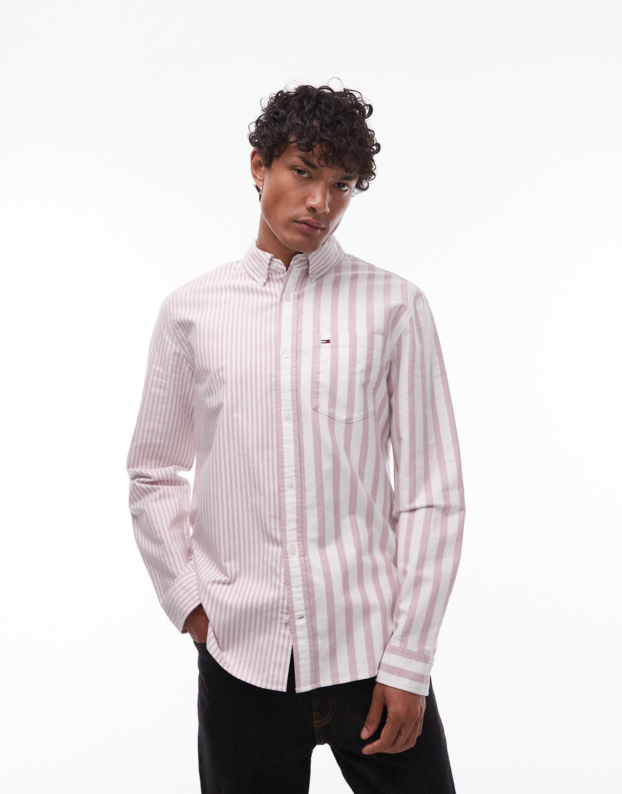 Tommy Jeans long sleeve shirt multi stripe