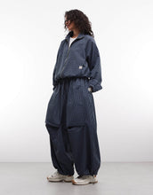 Load image into Gallery viewer, COLLUSION xl baggy nylon track jacket check co-ord