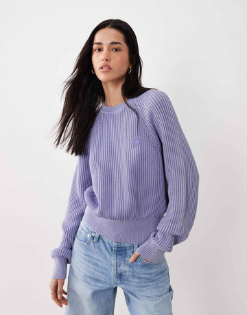 HUGO Blue slipery sweatshirt purple