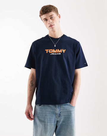 Tommy Jeans 90s block t-shirt navy