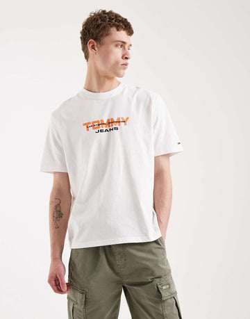 Tommy Jeans 90s block t-shirt white