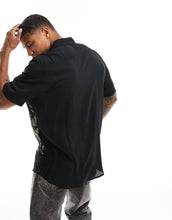 Load image into Gallery viewer, HUGO Ellino large floral fit shirt black