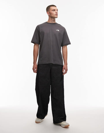 The North Face Straight Lining backprint oversized t-shirt grey