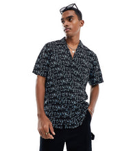 Load image into Gallery viewer, HUGO RED Ellino shirt black print