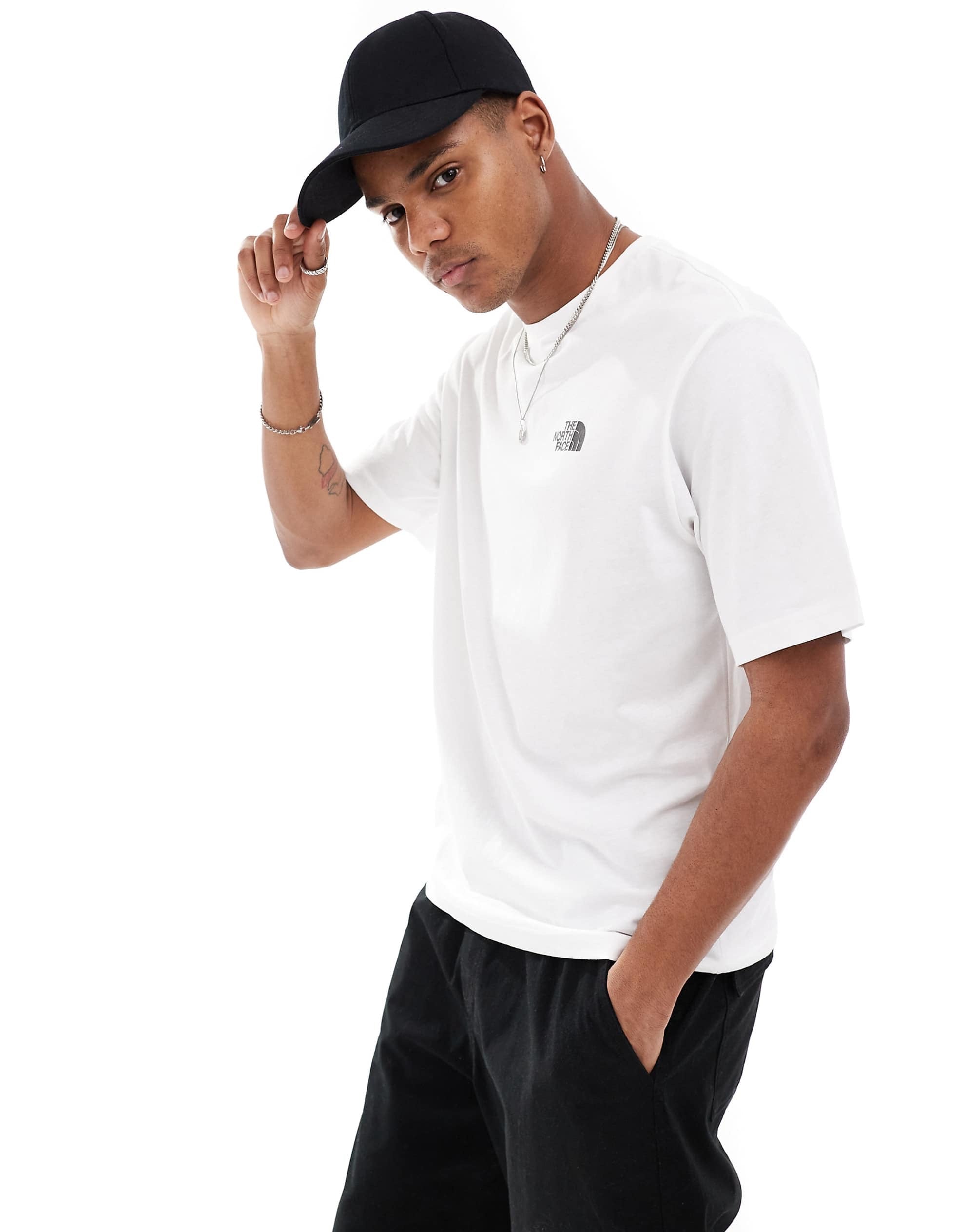 The North Face Camping retro back graphic t-shirt white