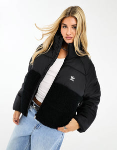 adidas Originals 'Neutral Court' teddy puffer jacket black