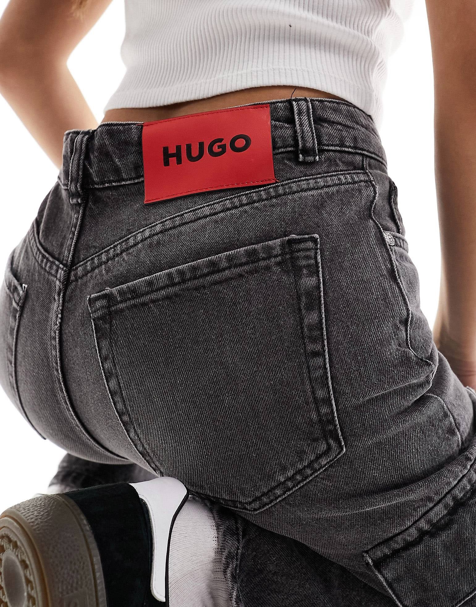 HUGO Galese cargo washed jeans grey