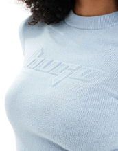 Load image into Gallery viewer, Hugo Blue long sleeve cropped top blue
