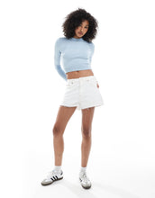 Load image into Gallery viewer, Hugo Blue long sleeve cropped top blue