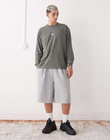 Aape by A Bathing Ape boxy long sleeve t-shirt green