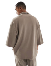 Load image into Gallery viewer, Sixth June co-ord textured shirt brown