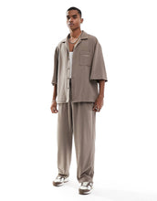 Load image into Gallery viewer, Sixth June co-ord textured shirt brown