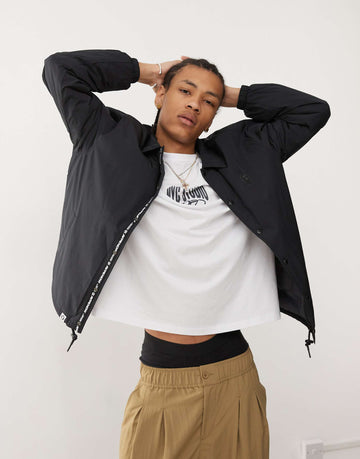 Aape By A Bathing Ape logo coach jacket black