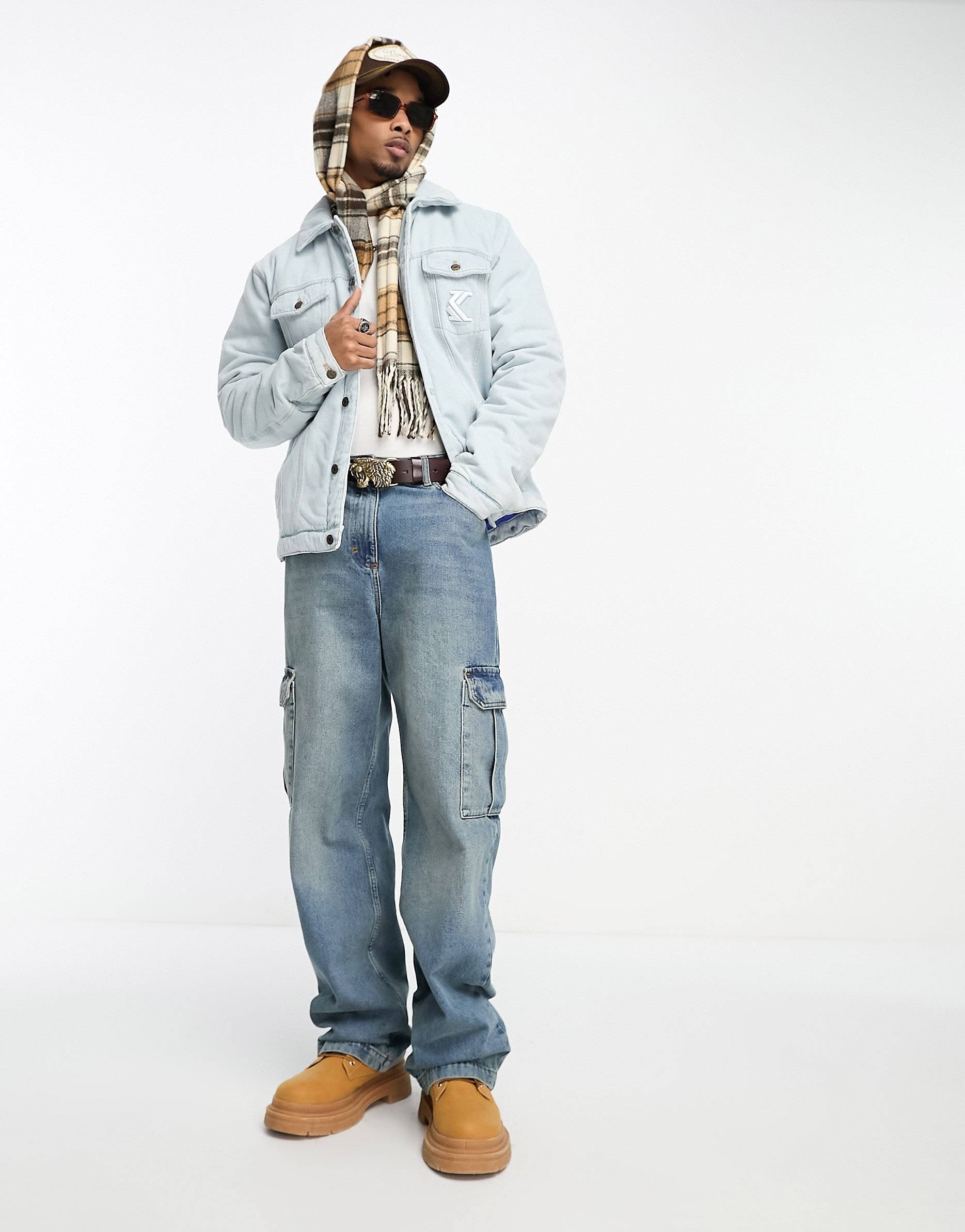 Karl kani og denim windbreaker blue deals