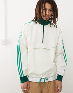 adidas Originals pullover jacket white green