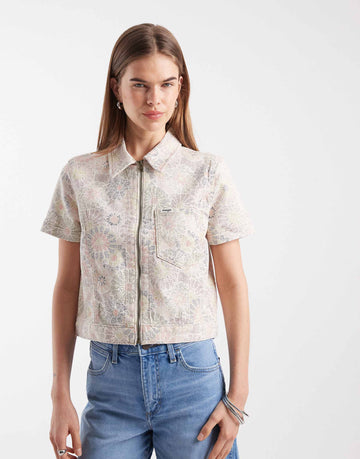 Wrangler shirt jacket floral print