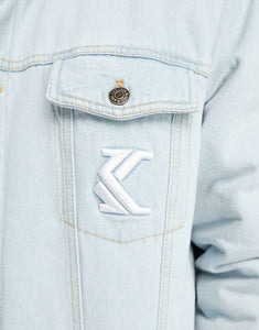 Karl Kani co-ord OG denim trucker jacket light blue