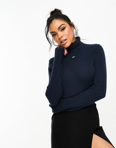 Tommy Jeans essential flag turtleneck jumper navy