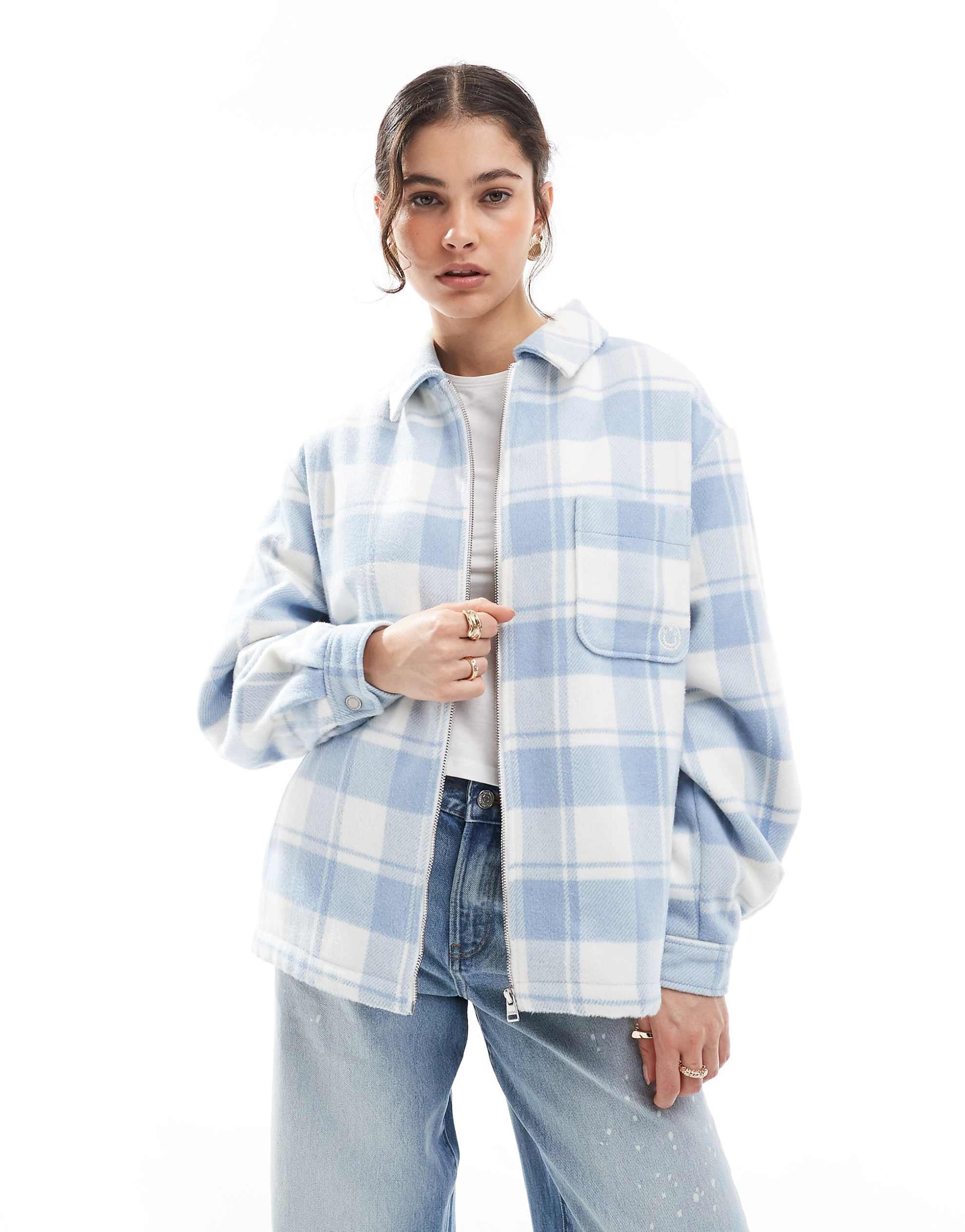 Hugo Blue Faguna tartan shirt blue