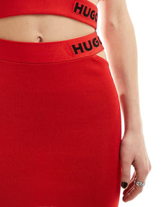 HUGO Satchie mini skirt red