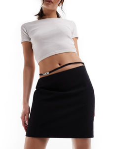 HUGO Ridara mini skirt black