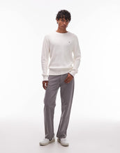 Load image into Gallery viewer, Tommy Hilfiger tipped crew neck jumper off white