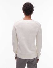 Load image into Gallery viewer, Tommy Hilfiger tipped crew neck jumper off white