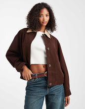 Load image into Gallery viewer, DESIGN bomber barn jacket stone collar