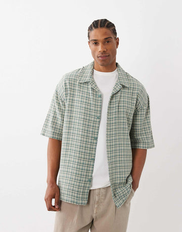 ONLY & SONS relaxed fit shirt small green check